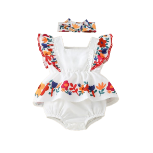 Letnia Sukienka Dla Dziewczynki z Opaską Body Słowianka