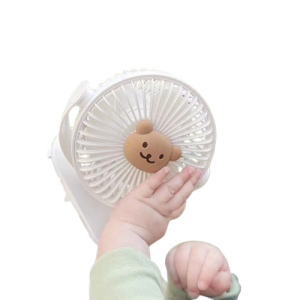 Wentylator Do Wózka Dziecięcego 600mAh 3 Prędkości Miś