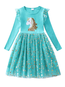 Sukienka dla Dziewczynki Jednorożec Unicorn Elegancka