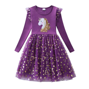 Sukienka dla Dziewczynki Jednorożec Unicorn Elegancka