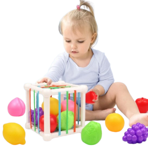 Zabawka Sensoryczna Kostka z Piłkami Montessori