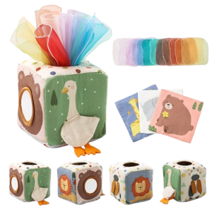 Zabawka Montessori Edukacyjne Chusteczki Sensoryczne 