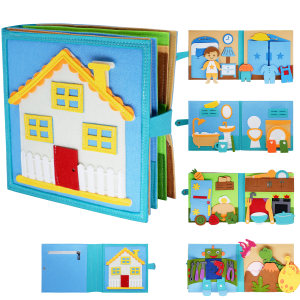 Książeczka Sensoryczna Montessori Cicha Książka Filcowa Edukacyjna