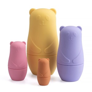 Silikonowe Matrioszki Misie Edukacyjna Kreatywna Zabawka