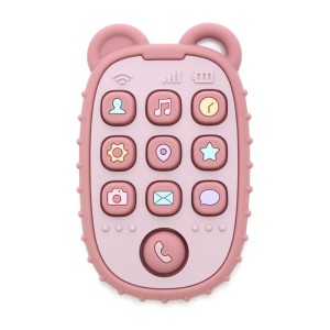 Silikonowy Gryzak Pilot z Przyciskami Sensoryczny Zabawka