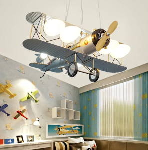 Lampa Sufitowa do pokoju dziecięcego Wiszący Skandynawski Samolot