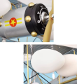 Lampa Sufitowa do pokoju dziecięcego Wiszący Skandynawski Samolot