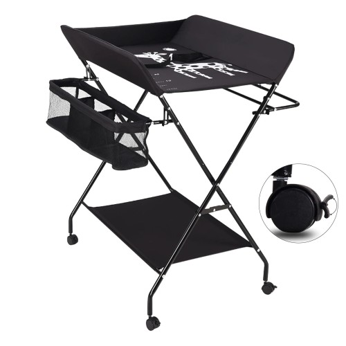 przewijak składany, przenośny, na kółkach