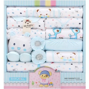 Wyprawka ubranka dla noworodka 18 części 100% bawełna 