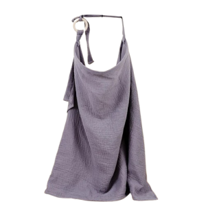 Muślinowy fartuch do karmienia dziecka 100x65 cm bawełna