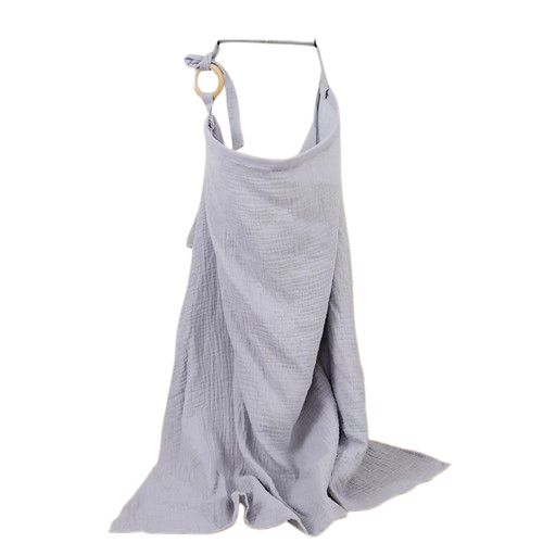 Muślinowy fartuch do karmienia dziecka 100x65 cm bawełna