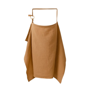 Muślinowy fartuch do karmienia dziecka 100x65 cm bawełna