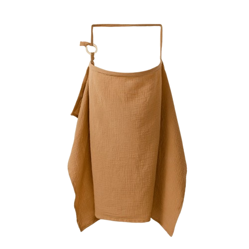 Muślinowy fartuch do karmienia dziecka 100x65 cm bawełna