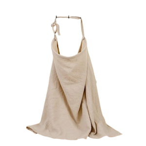 Muślinowy fartuch do karmienia dziecka 100x65 cm bawełna