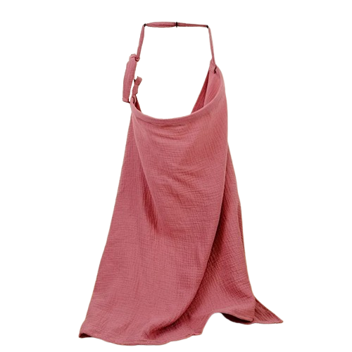 Muślinowy fartuch do karmienia dziecka 100x65 cm bawełna