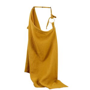 Muślinowy fartuch do karmienia dziecka 100x65 cm bawełna