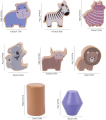 Zabawka wieża równoważnia Montessori Zoo 2-6 lat