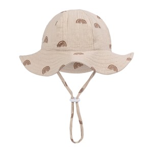 Letni Muślinowy Kapelusz Dziecięcy Wzory 3-12MC